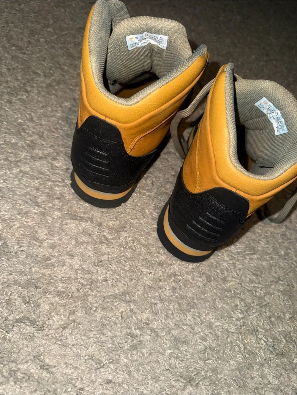Timberland Kids Two-Tone Waterproof Boots in Wheat and Black
